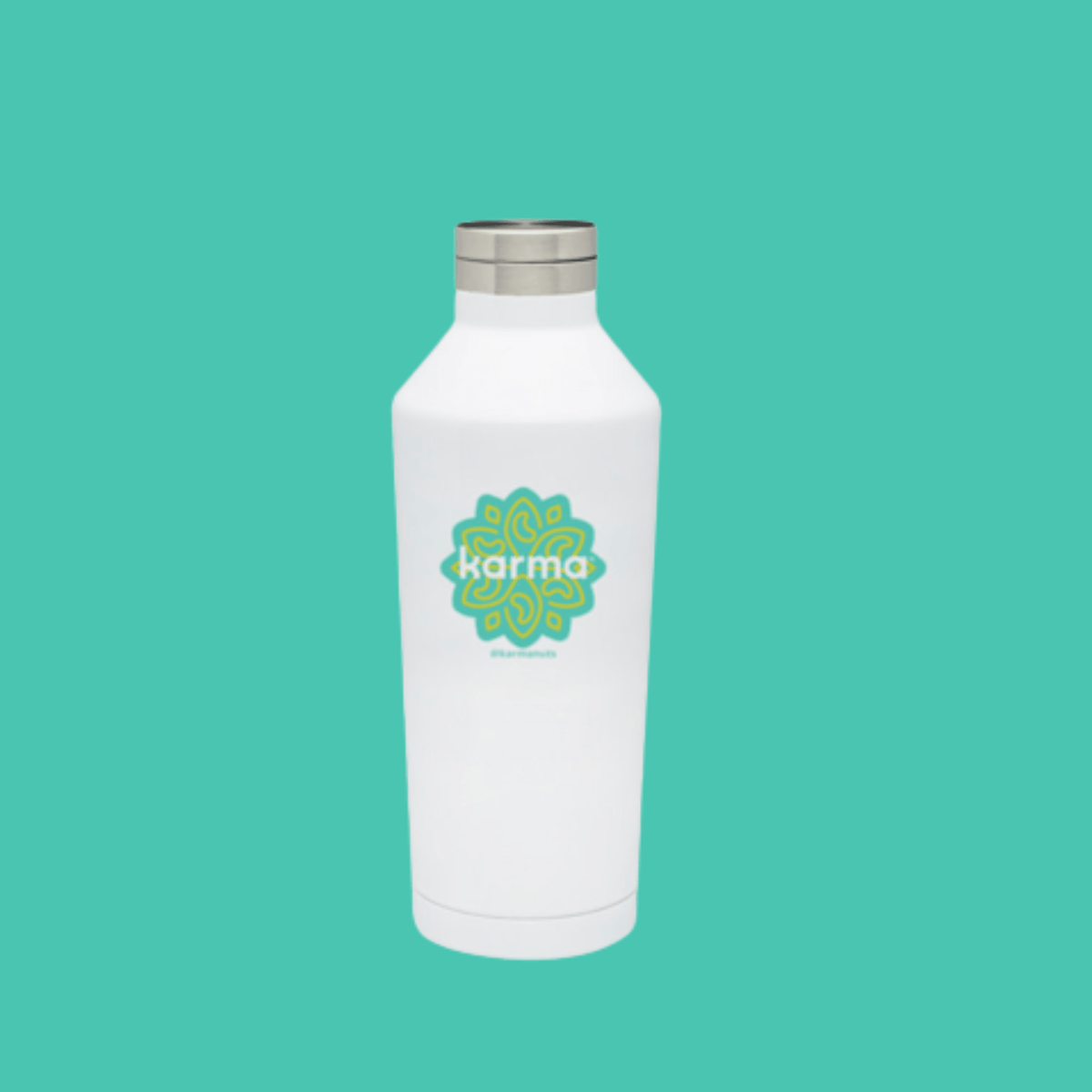 Water Bottle, 17 fl oz (500 ml ), White Stainless Steel, In stock!